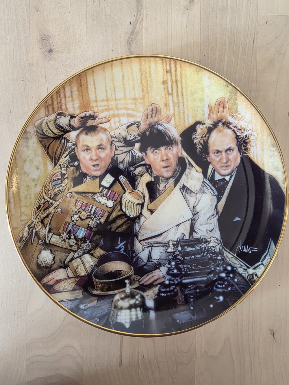 The 3 Stooges Decorative Collector Plate